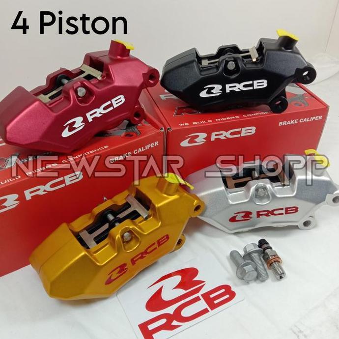 Kaliper RCB R1 Series 4 Piston Universal 4p Original Kaliper Depan