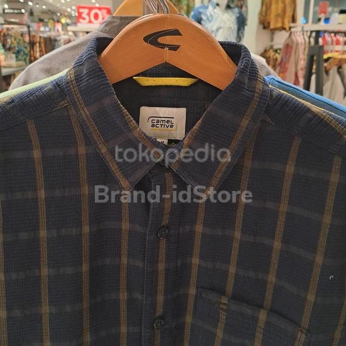 CAMEL ACTIVE Kemeja Pria lengan pendek orinal katun (102SS2318)