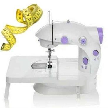 Lansungkirim- Obral Paket Murah Meriah 3In1 Free Meja Dan Jarum 1 Pack Mesin Jahit Mini Portable 202