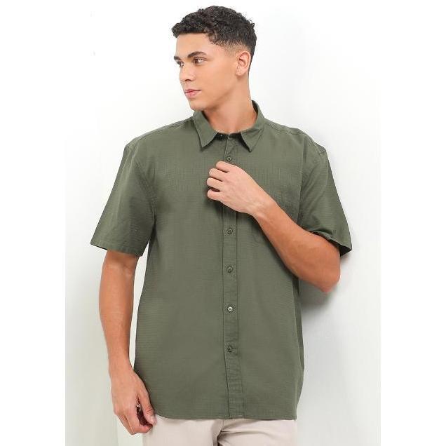 Hush Puppies Kemeja Pria Bready Olive