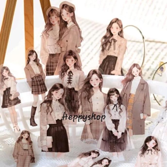 >*>*>*>*] Stiker Cewek Korea Couple, Sticker Korean Girl Estetik