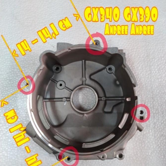 {{{{{{] Genset Crank Case Cover Tutup Blok 13 HP 5000 watt GX340 GX390 GX-390