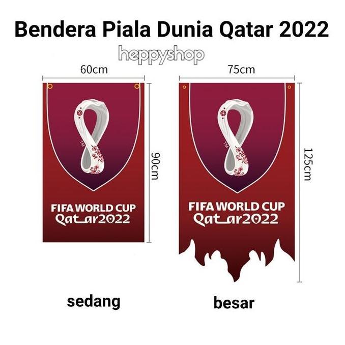------] Bendera Piala Dunia Qatar 2022, Fifa World Cup Qatar 2022