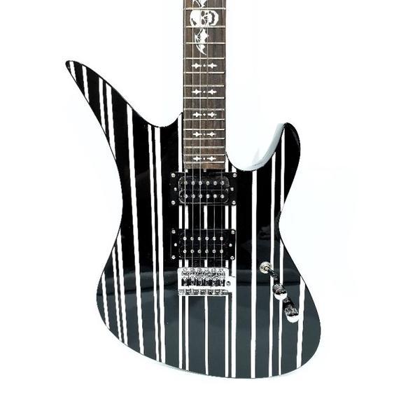 Gitar Elektrik Merk Schecter Synyster Gates Avenged SevenFold Diamond Black Tanam Bonus Tas dan Kabe