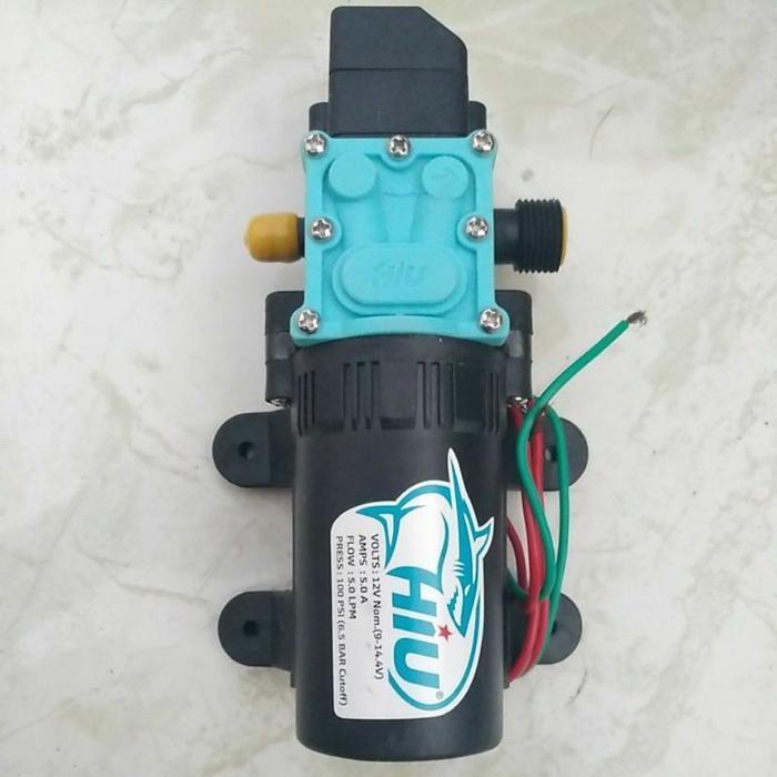 Dinamo Pompa Dc Sprayer Hiu 100Psi 12V 5A 5Lpm Sinleader Shell Nagasaki Cuci Motor Ac Jet Cleaner Or