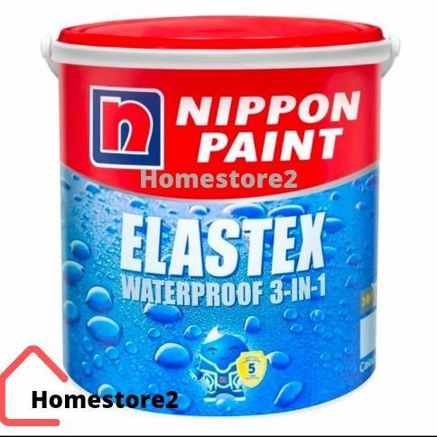 TERBARU - Cat Tembok Anti Bocor / Waterproofing Nimppon Elastex 4kg Grey abu-abu