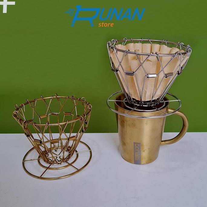 Dripper Kopi V60 Coffee Dripper Collapsible Stainless Dripper Lipat