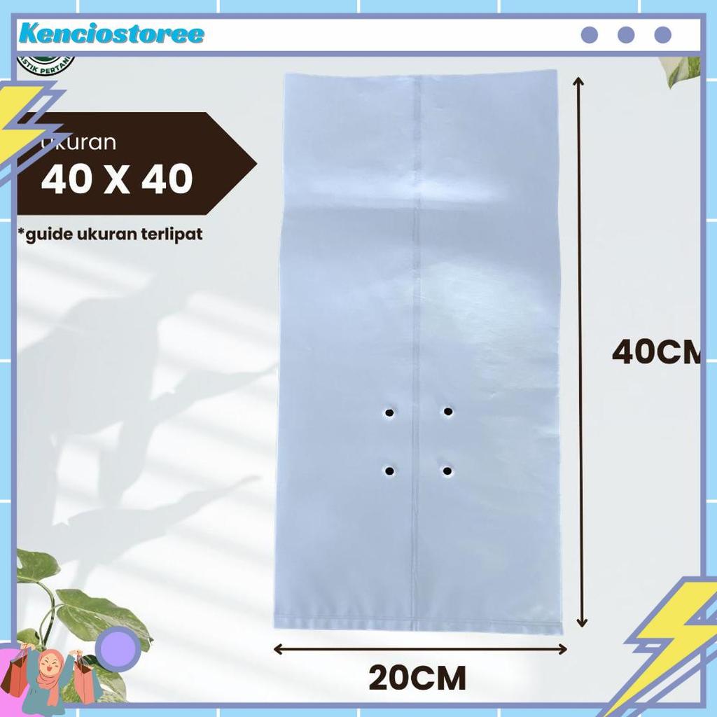 Polybag Putih 40 x 40 Isi 50 Lembar - Polybag Melon HARGA GROSIR Bigpromo