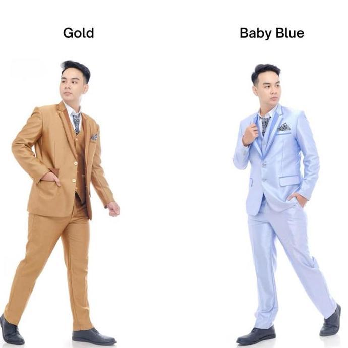 Paket Lengkap (Jas,Rompi,Celana,Cover jas,Dasi,Dan Sapu tangan) Jas Formal Pria Blazer