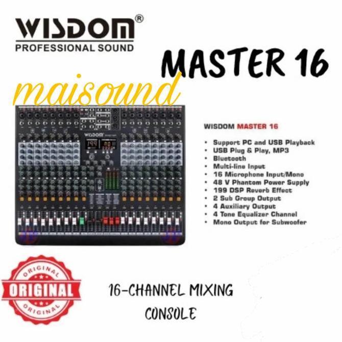 MIXER WISDOM MASTER16 ORIGINAL WISDOM MASTER 16 CHANNEL WITH BLUETOOTH