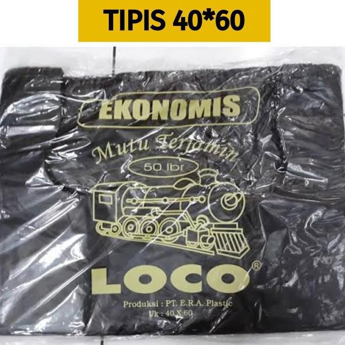 Blocke- Kantong Plastik Kresek Loco Ekonomis 40*60/Kantong Kresek Loco Tipis