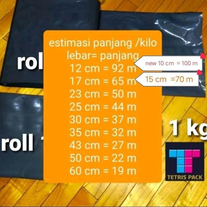 Blocke- Plastik Roll Packing Hitam