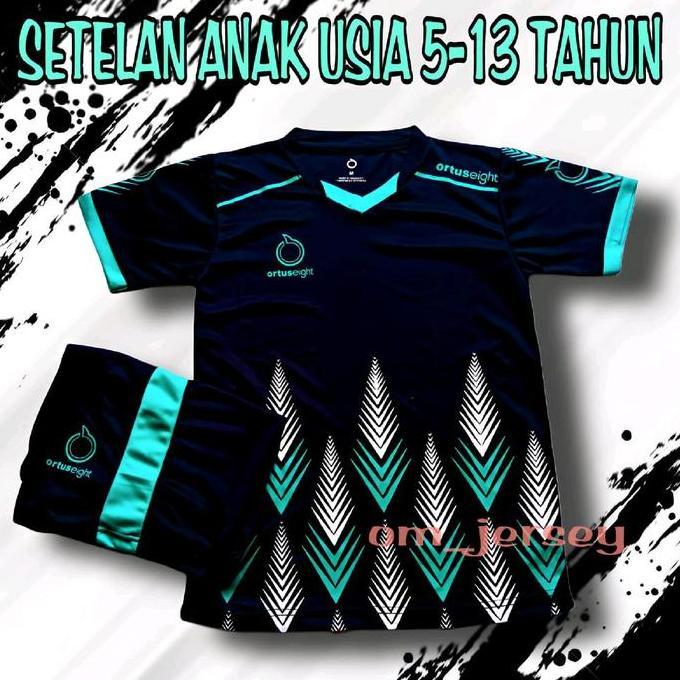 Setelan Jersey Sepakbola Anak Baju Olahraga Bola Futsal Volley Badminton  Outdoor Sport Usia 5 Sampa