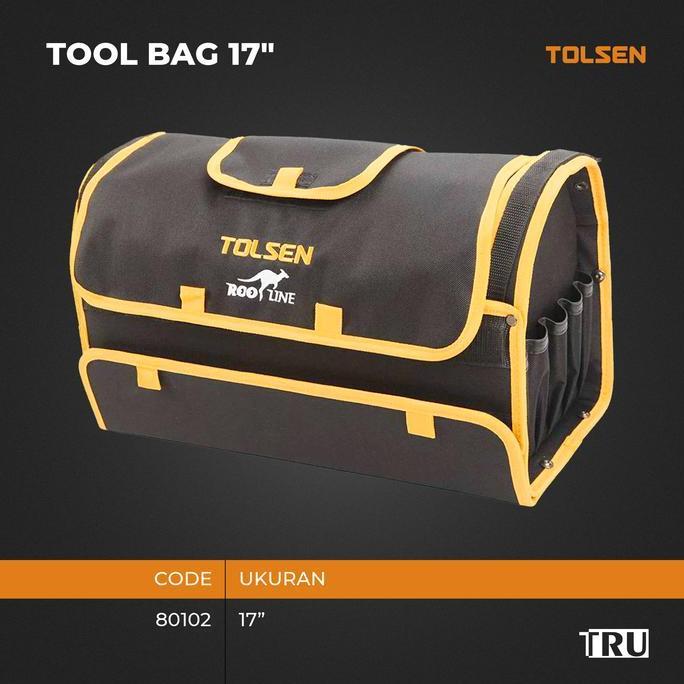 Promo Tas Perkakas Kerja Tool Bag 17" Tas Perkakas Kerja Box Tempat Peralatan Alat Tukang Hardware 8