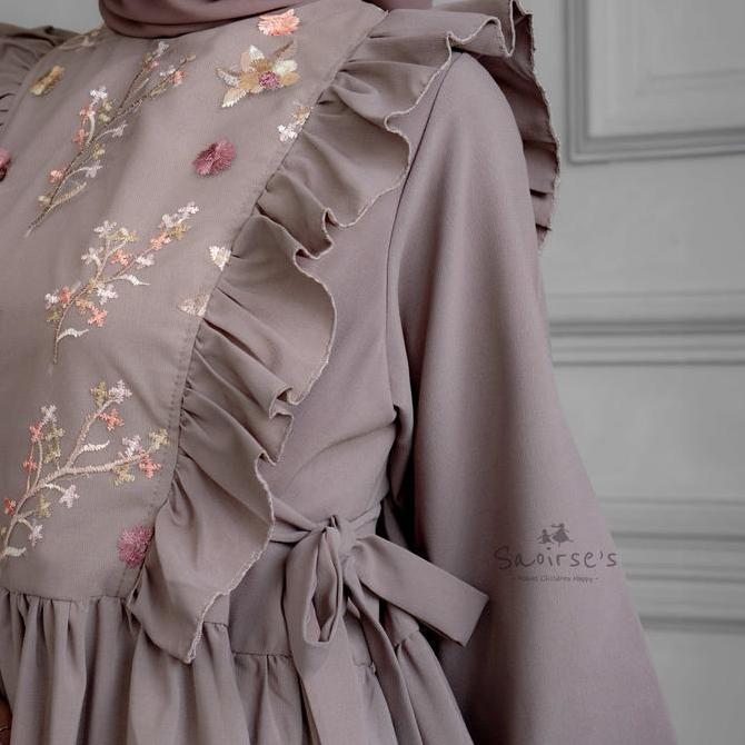 BEST SELLER SAOIRSE'S YURA - DRESS SARIMBIT IBU DAN ANAK PEREMPUAN 2-8 TAHUN GAMIS MUSLIM COUPLE LEN