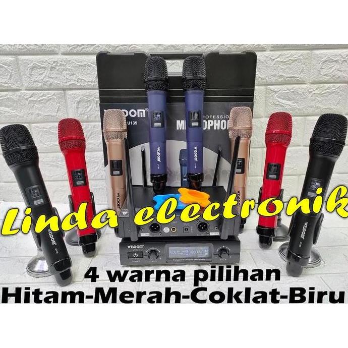 MIC WIRELESS WISDOM U135 2 MIC PEGANG MIC WISDOM U 135 ORIGINAL