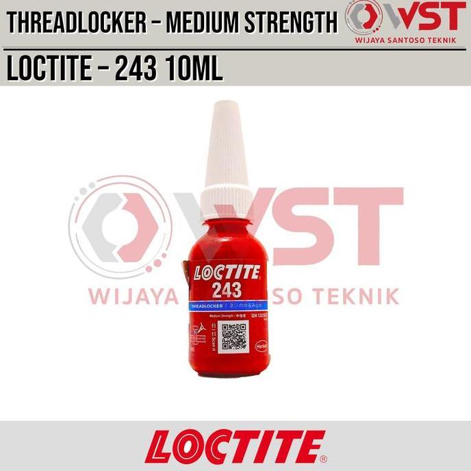 Henkel Loctite 243 10ml Threadlocker Medium Strength Lem Baut SKR