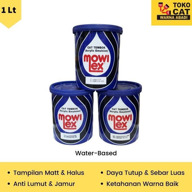 Wrnawrni- Cat Tembok Mowilex 1 Liter Warna Standart
