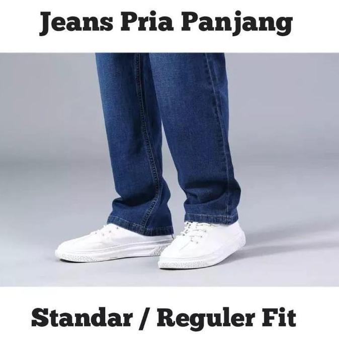 DISKON CELANA JEANS STANDAR REGULER PRIA TIDAK MELAR