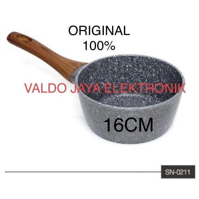 Kualitass- Cypruz Sauce Pan Sn-0211 Sauce Pan Cypruz Sn0211 Marble Coating Series