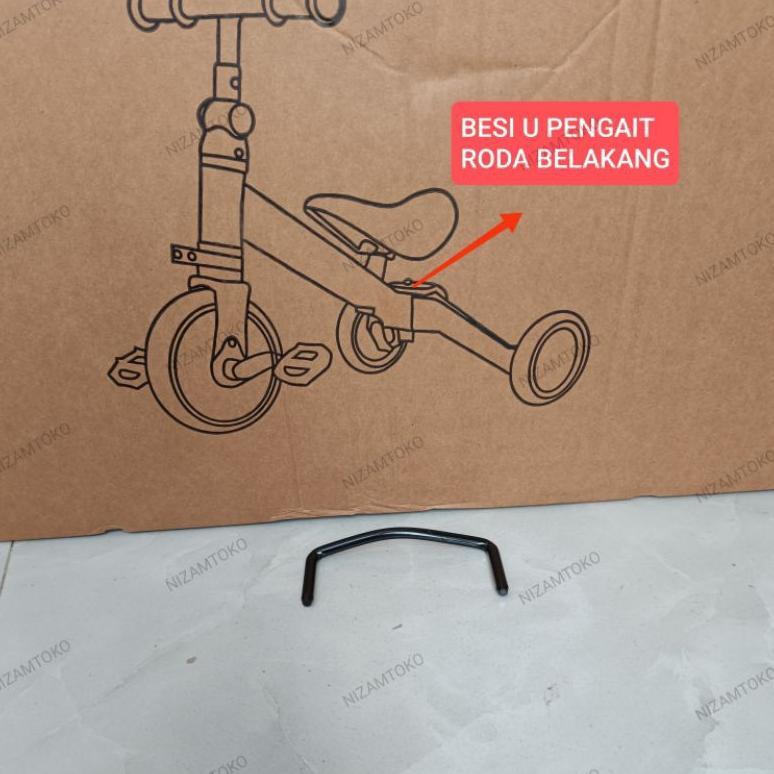 Wirya - Terbaru Suku Cadang Sepeda Roda Tiga Anak Sparepart Balancebike 3In1 Terlengkap Viral - Grat