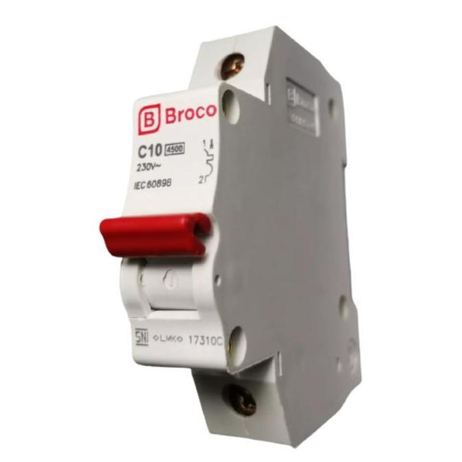 Spesial Mcb Broco C10 Mcb Saklar Listrik Broco C10 Ampere 1 Phase