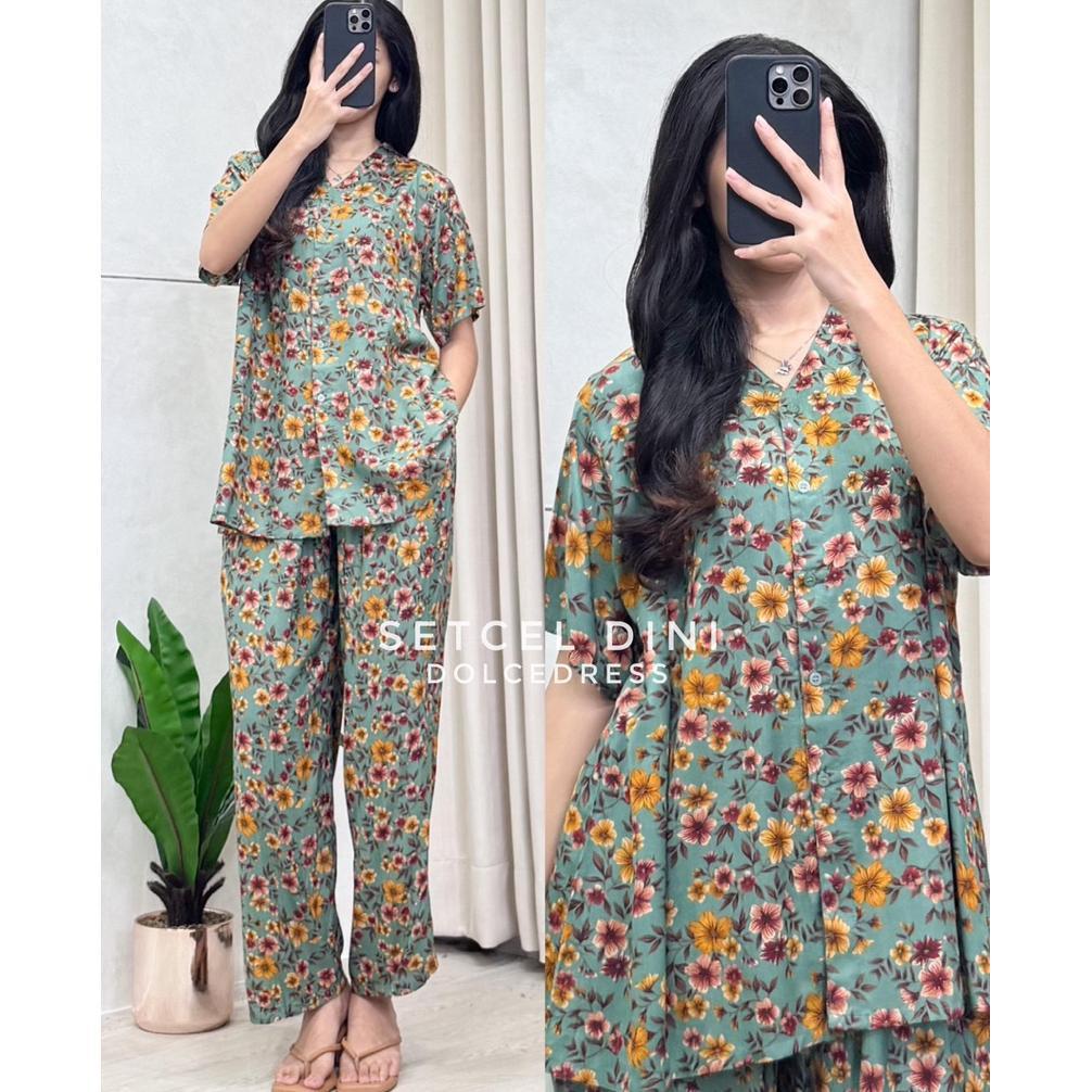 Premium Setelan Celana Dolce Dini Piyama Motif By Dolce Dress