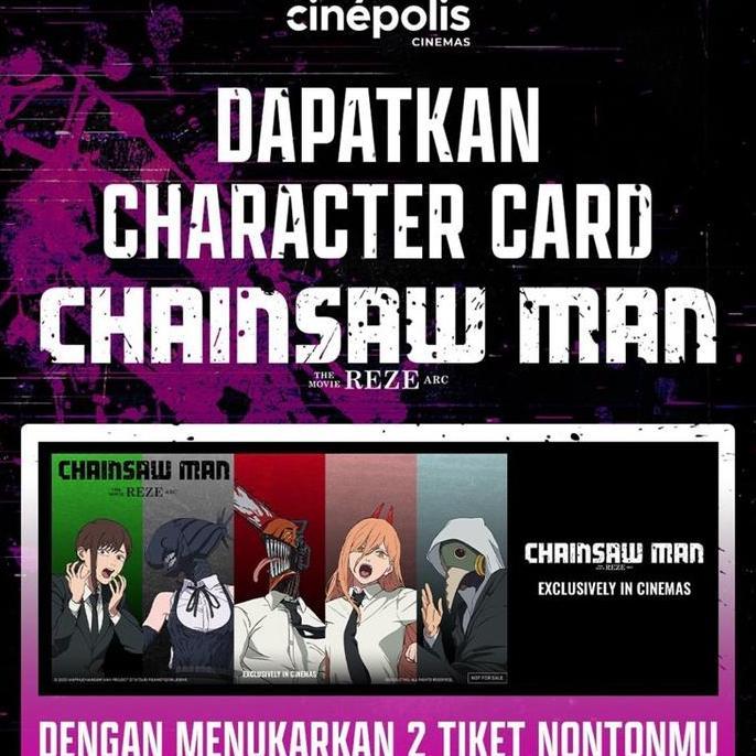 Official Chainsaw Man Character Card, Cinepolis