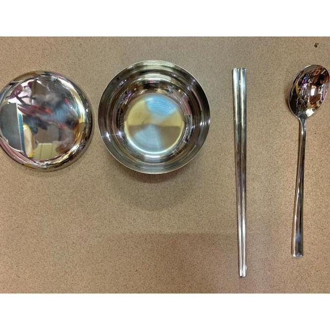 New- Korea Set Mangkok Nasi Sendok Dan Sumpit Korea Korean Set