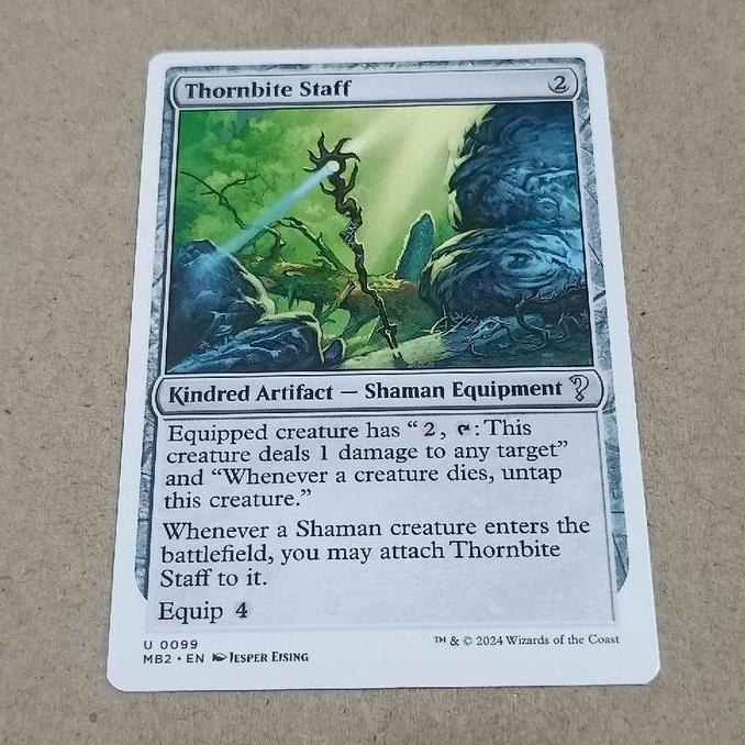 Ready MAGIC THE GATHERING MTG Thornbite Staff