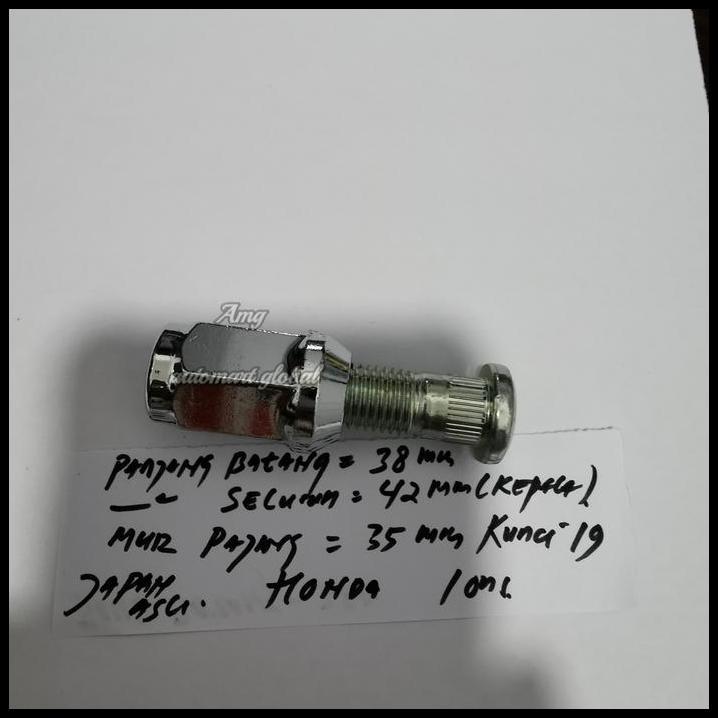 TERMURAH BAUT RODA HONDA JAZZ CRV HRV MOBILIO ASLI JAPAN PANJANG 42 MM 