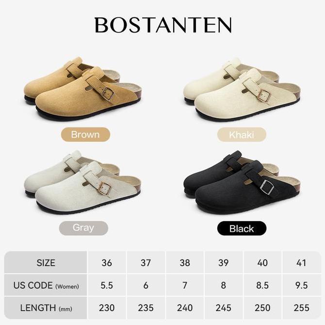 FREE ONGKIR [ARK SHOES] BOSTANTEN SANDAL BIRKENSTOCKS COUPLE PRIA WANITA | SOL SERUTAN KAYU & ANTI S