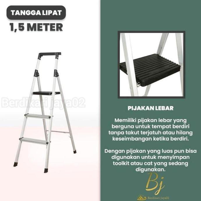 Tangga Lipat Satu Sisi 2.1 Meter / 1.8 Meter / 1.5 Meter / Tangga Multifungsi