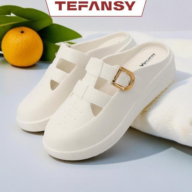 DISKON TEFANSY SANDAL FLAT KOREAN STYLE SANDAL NEW ERA WANITA 2025 SENDAL WANITA OUTFIT SANDAL MULES