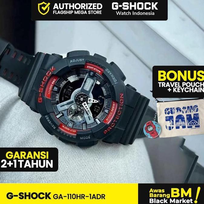 G-Shock GA-110HR-1ADR | Jam Tangan Pria Cowok | Dital | Anti Air | Orinal | Casio G-Shock Watches | 