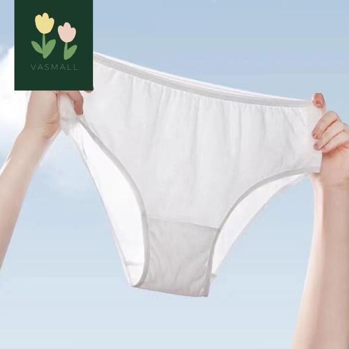 VASMALL - [ ISI 5 PCS ] CELANA DALAM SEKALI PAKAI WANITA ISI 5 PCS | CELANA DALAM DISPOSABLE
