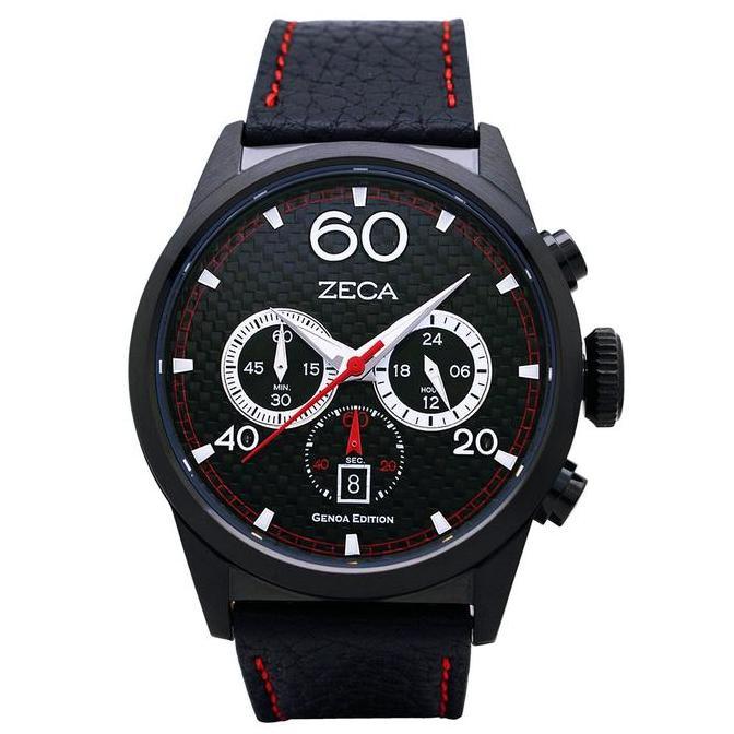 Zeca Watches Jam Tangan Pria Leather Orinal 240M Brown Black