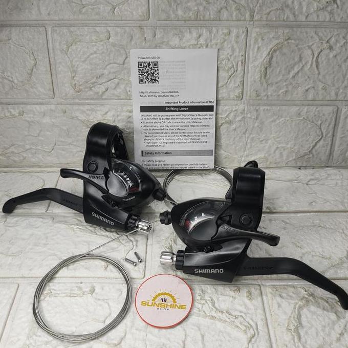 Shifter Plus Handle Rem Shimano St-Ef41 Original Operan 3 X 7 Speed Sepeda Mtb