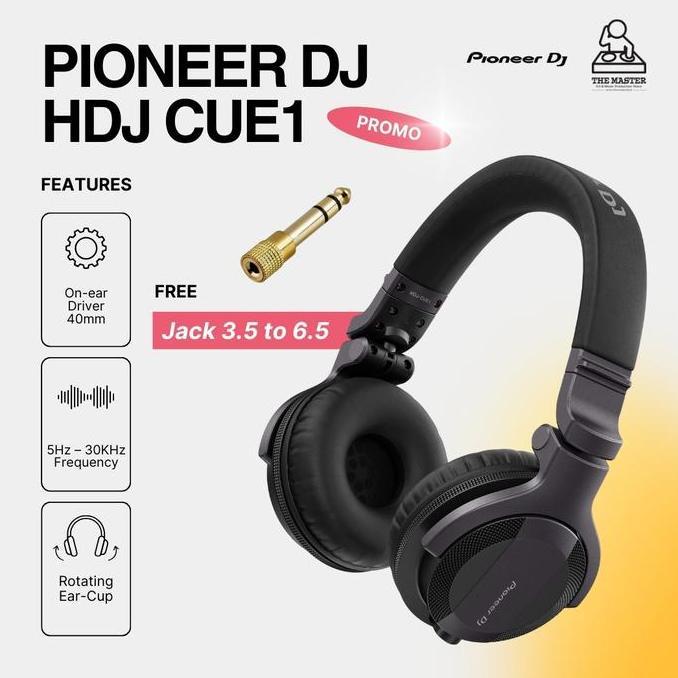 [Ready Stock] Pioneer DJ HDJ CUE1 | HDJ-CUE1 DJ Headphone
