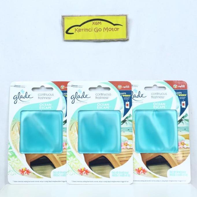 Lgsngkirim- Parfum Mobil Glade Continuous Ocean Escape Refill - Pewangi Mobil