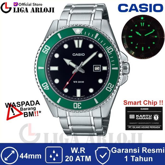 Casio MDV-107D-3AVDF Marlin Duro Diver 200m MDV-107D-3A MDV107 Jam
