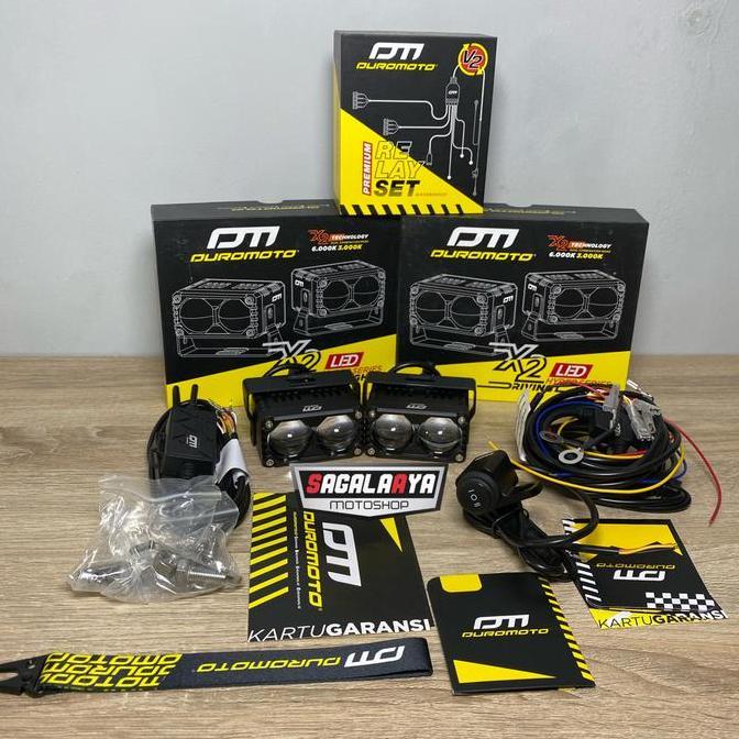 Terjangkau Paket Lampu Duromoto X2 Saklar Ori Duromoto Relay Set Duromoto