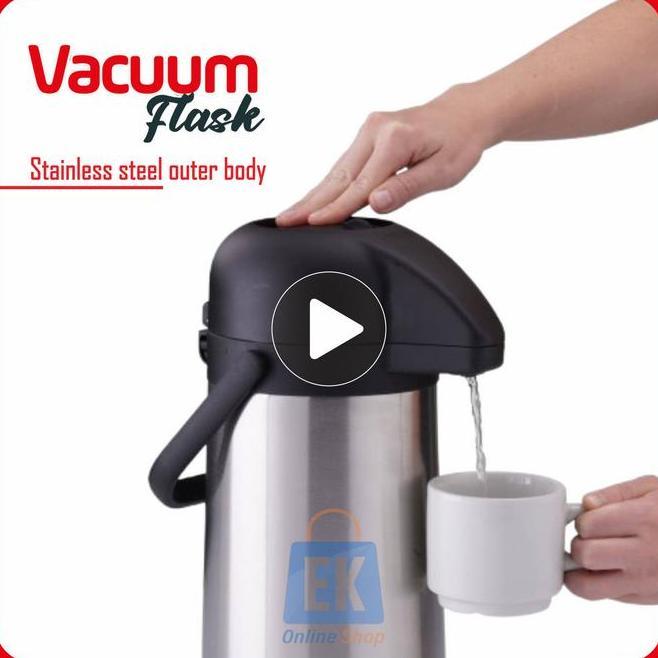 Termos Air Panas Stainless Kimitsu Kvf190 Termos Tekan Termos Pencet Termos Tekan 2 Liter Termos Pen