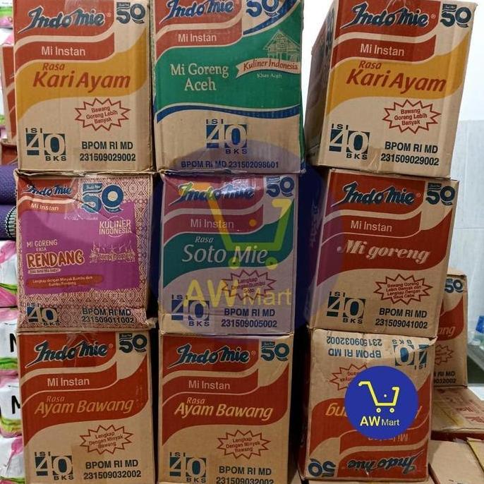 INDOMIE 1 DUS GORENG SOTO AYAM BAWANG RENDANG PEDAS Kari Kuah