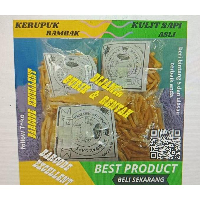 KERUPUK / RAMBAK / KRECEK SAPI MENTAH