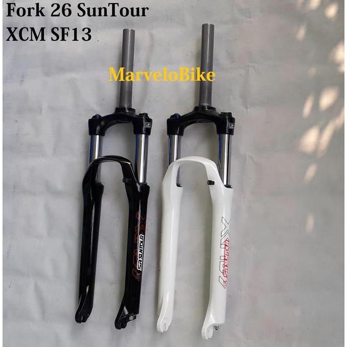 FORK SEPEDA 26 MTB SUNTOUR XCM SF13 SUSPENSION ORIGINAL DAN TERPERCAYA