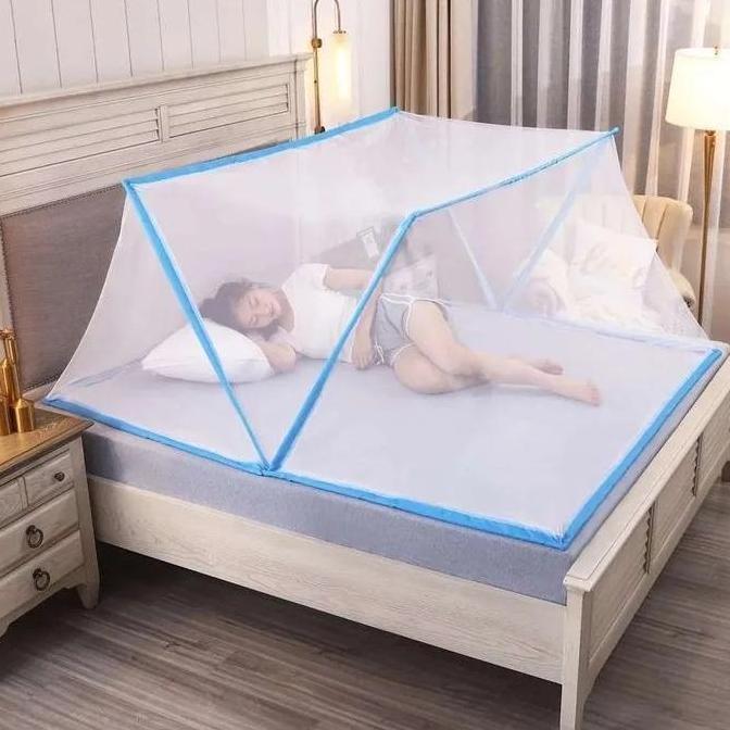 NEW KELAMBU TEMPAT TIDUR 120 X 200CM SEMUA UKURAN/KELAMBU KOTAK LIPAT BEST