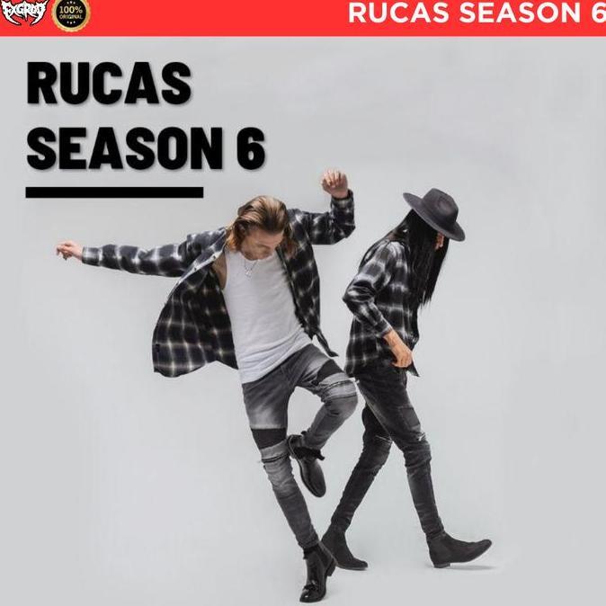 RUCAS SEASON 6 - Zipper Black Biker Jeans & Zipper Grey Biker Jeans