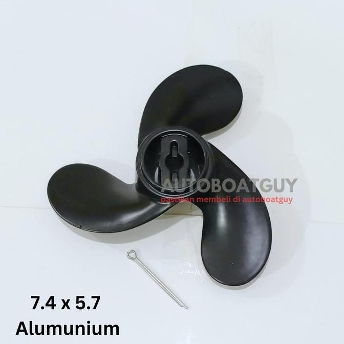 Propeller Kipas Mesin Tempel Tohatsu 2.5 3.5 Mercury Johnson 3.3 PK ( 7.4 x 5.7 )