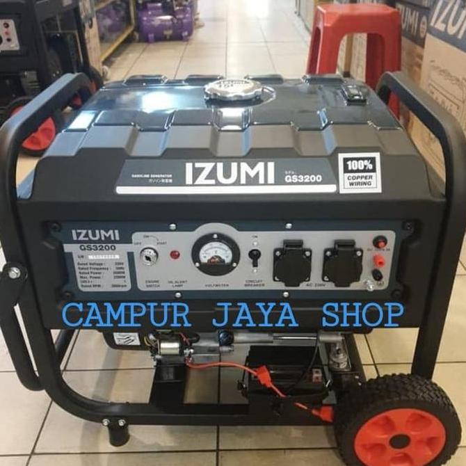 Mesin Generator/Genset/Jenset Listrik 2000 Watt Izumi Gs-3200/Murah